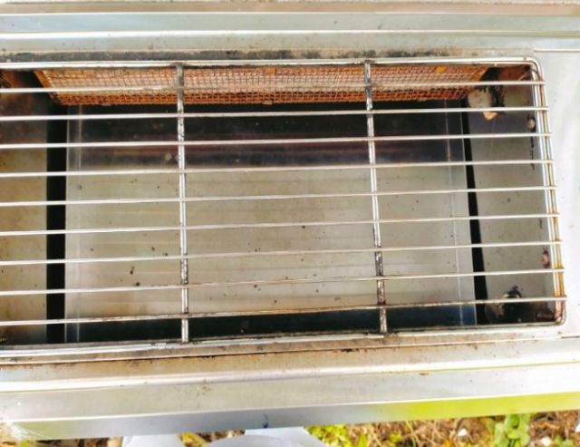 รถเข็นขายของ พร้อมเตาย่างแก๊สอินฟาเรด