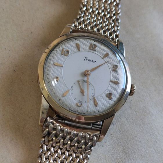 นาฬิกา วินเทจ ตัวเรือน 9CT 9K 375 แบรนด์ Timor swiss made ยุคปี 1960-1970 รูปที่ 3