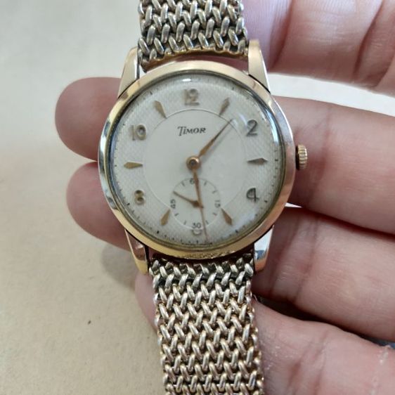 นาฬิกา วินเทจ ตัวเรือน 9CT 9K 375 แบรนด์ Timor swiss made ยุคปี 1960-1970 รูปที่ 2