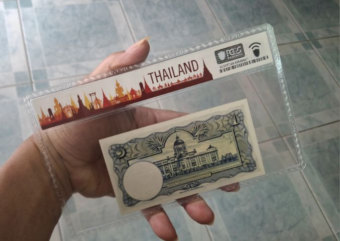 ธนบัตรแบบที่ 9 ( ป. , เดช ) หายาก ตัวติด รูปที่ 2