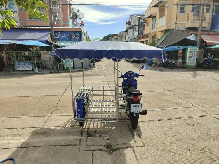 🛵ยังไงก็ขาย WAVE 110i(พร้อมพ่วงข้าง วิ่งน้อย4600โล) ปี 68 เครื่องดี สีสวย สตาร์ทมือ รถบ้านพร้อมใช้งาน เปลี่ยนน้ำมันเครื่องฟรี ส่งฟรี30กิโล รูปที่ 4