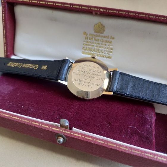 นาฬิกาวินเทจ แบรนด์ Gerrard ตัวเรือน ทองคำ 9K 375 ขนาด 32มม. ปี1972 รูปที่ 12