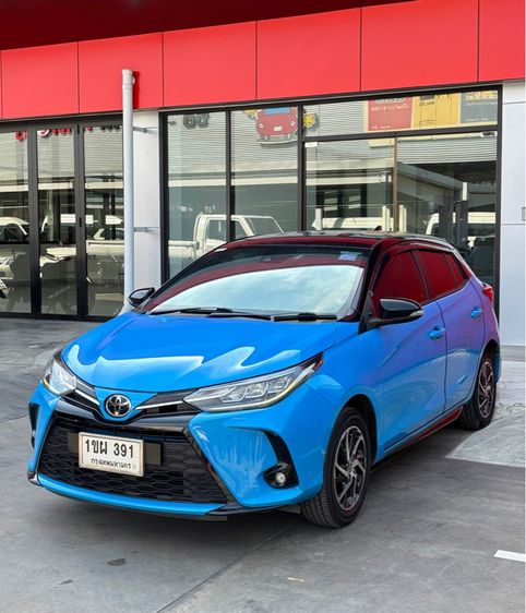 Toyota Yaris 2020 1.2 Sport Premium Sedan เบนซิน ไม่ติดแก๊ส เกียร์อัตโนมัติ น้ำเงิน รูปที่ 2