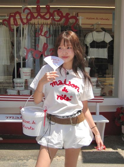 เสื้อยืด ROLAROLA MAISON DE ROLA EMBROIDERY T SHIRT รุ่นวอนยอง รูปที่ 4