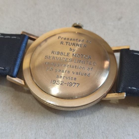 นาฬิกาวินเทจ แบรนด์ Gerrard ตัวเรือน ทองคำ 9K 375 ขนาด 33มม.. ปี1977 รูปที่ 5