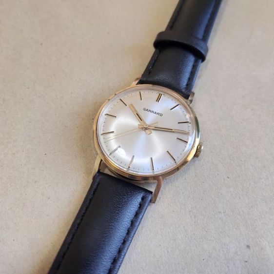 นาฬิกาวินเทจ แบรนด์ Gerrard ตัวเรือน ทองคำ 9K 375 ขนาด 33มม.. ปี1977 รูปที่ 2