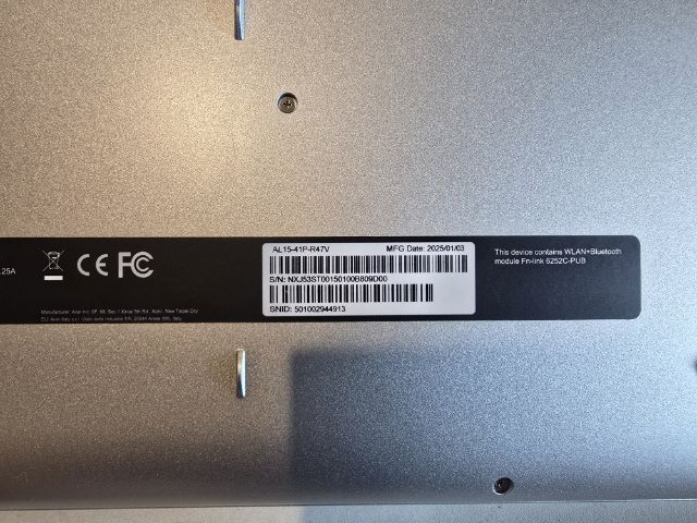 NOOTBOOK (โน๊ตบุ๊ค) ACER ASPIRE LITE AL15-41P-R47V Light Silver 15.6"  (ผู้ใช้ขายเองเนื่องจากมีอีกเครื่องที่ใช้งานอยู่แล้ว) รูปที่ 11