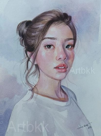 วาดภาพสีน้ำเป็นของขวัญวันเกิด รูปที่ 2