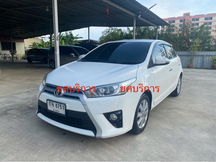 Toyota Yaris 2014 1.2 G Sedan เบนซิน ไม่ติดแก๊ส เกียร์อัตโนมัติ ขาว รูปที่ 3