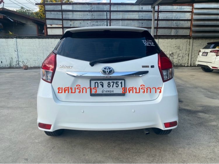 Toyota Yaris 2014 1.2 G Sedan เบนซิน ไม่ติดแก๊ส เกียร์อัตโนมัติ ขาว รูปที่ 4