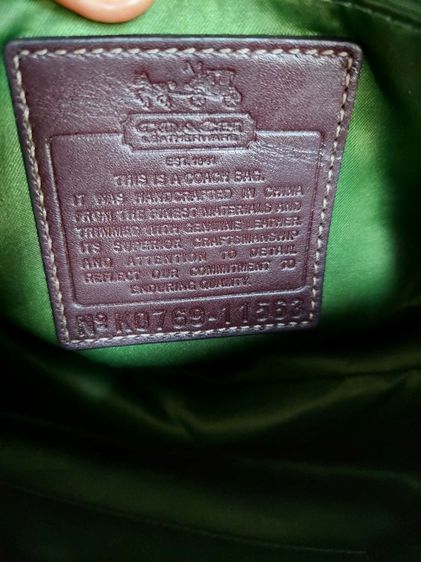 กระเป๋า Coach ของแท้ทรงหมอน รูปที่ 11