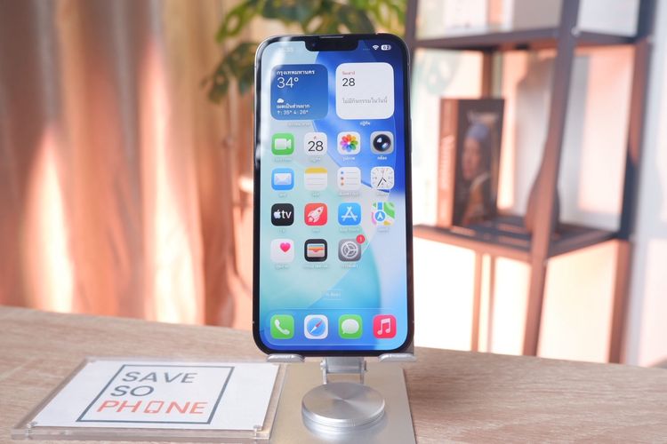 iPhone 13 Promax 256GB สี Blue เครื่องสวย ราคาเพียง 14,900.- มีประกันร้าน 60วัน รูปที่ 2