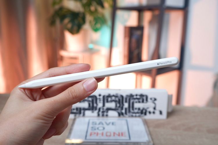Apple Pencil Pro สี White เครื่องสวย ราคาเพียง 2,590.- มีประกันร้าน 60 วัน  รูปที่ 3
