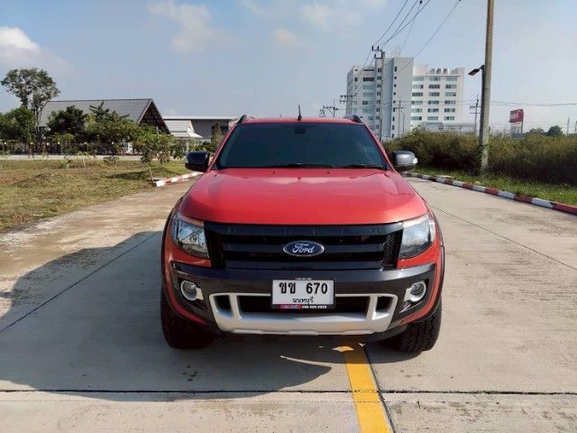 Ford Ranger 2013 2.2 Hi-Rider Wildtrak Pickup ดีเซล เกียร์อัตโนมัติ ส้ม รูปที่ 2