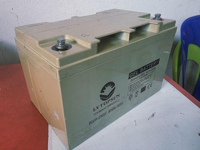 แบตเตอรี่เจล LVTOPSUN รุ่น 12V50AH มือสอง