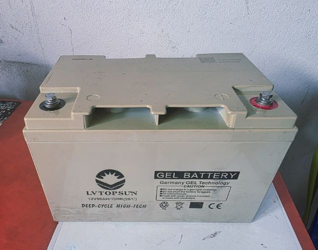 แบตเตอรี่เจล LVTOPSUN รุ่น 12V50AH มือสอง รูปที่ 8