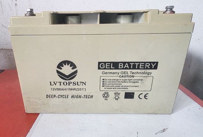 แบตเตอรี่เจล LVTOPSUN รุ่น 12V50AH มือสอง รูปที่ 5