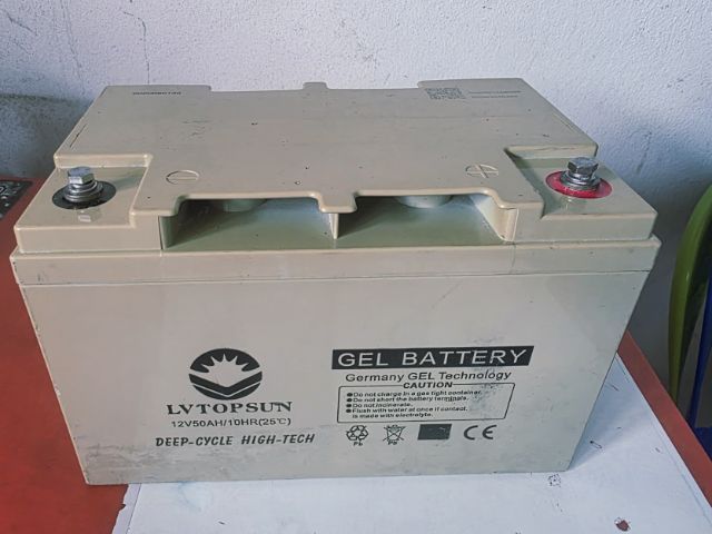แบตเตอรี่เจล LVTOPSUN รุ่น 12V50AH มือสอง รูปที่ 3