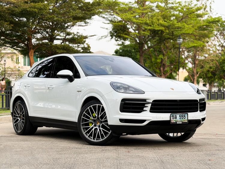 Porsche Cayenne 2021 3.0 E-Hybrid Coupé 4WD Sedan ปลั๊กอินไฮบริด (PHEV) ไม่ติดแก๊ส เกียร์อัตโนมัติ ขาว รูปที่ 3