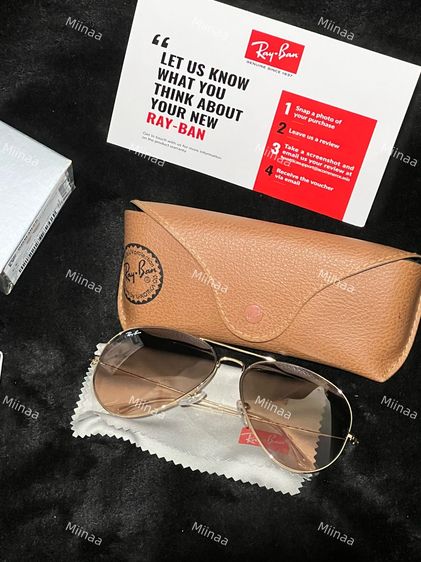 แว่นกันแดด RAY-BAN AVIATOR LARGE METAL- RB3025 (มือสอง ของแท้) รูปที่ 2