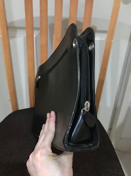 กระเป๋าหนังแท้ Ragazze ของแท้ สีดำ รูปที่ 9