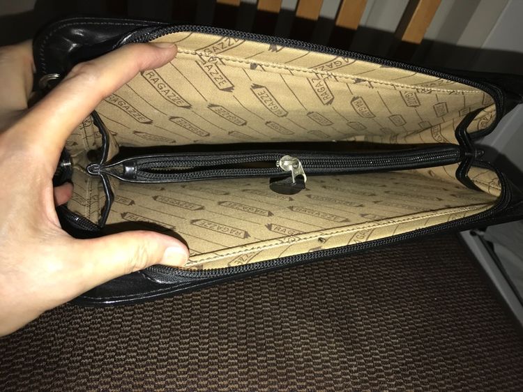 กระเป๋าหนังแท้ Ragazze ของแท้ สีดำ รูปที่ 13