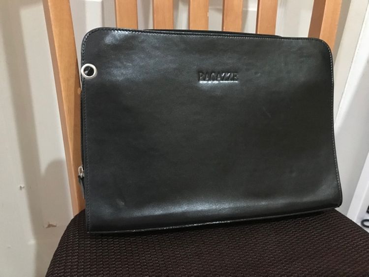 กระเป๋าหนังแท้ Ragazze ของแท้ สีดำ รูปที่ 2