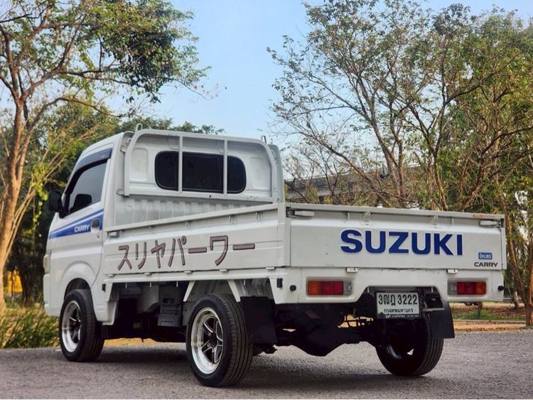Suzuki Carry 2021 1.5 Pickup เบนซิน ไม่ติดแก๊ส เกียร์ธรรมดา ขาว รูปที่ 3