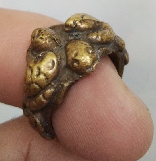 3070-แหวนนาคเกี้ยว เนื้อทองเหลืองหล่อ หลวงพ่ออิ่ม วัดหัวเขา ขนาดเส้นผ่าศูนย์กลางประมาณ 18 มม รูปที่ 12