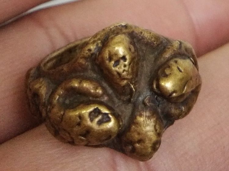 3070-แหวนนาคเกี้ยว เนื้อทองเหลืองหล่อ หลวงพ่ออิ่ม วัดหัวเขา ขนาดเส้นผ่าศูนย์กลางประมาณ 18 มม รูปที่ 14