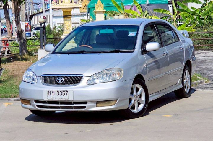 Toyota Altis 2003 1.8 G Sedan เบนซิน ไม่ติดแก๊ส เกียร์อัตโนมัติ บรอนซ์เงิน