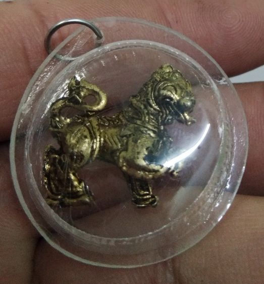 3079-สิงห์ยกขาเนื้อทองเหลืองเลี่ยมกรอบ ไม่ทราบที่ รูปที่ 14