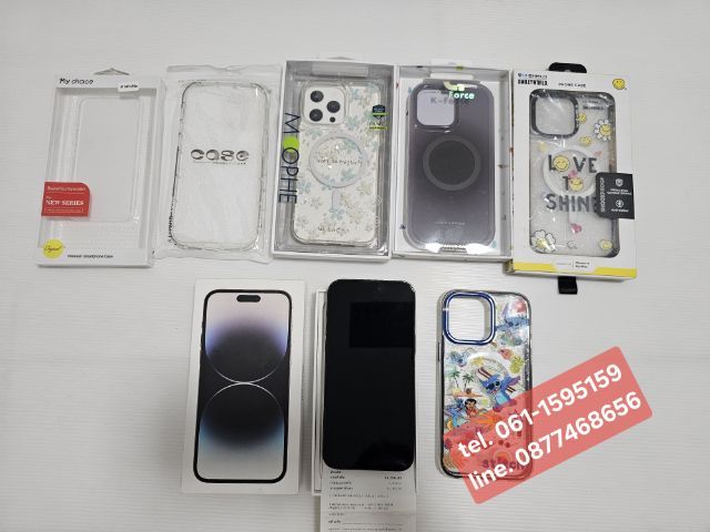 128 GB iPhone 14 Pro Max 128g สีดำ เครื่องศูนย์ไทย  มีใบเสร็จ เดิมๆ ปกติทุกอย่าง สบายใจได้ กล่องเคส แถมตามรูป ฟิล์มกระจก focus 