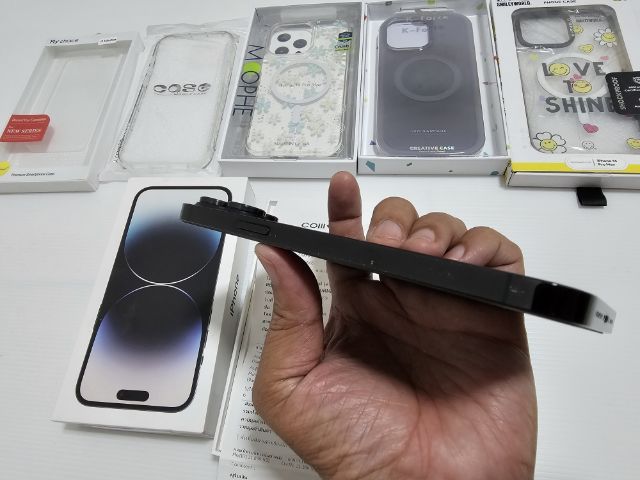 iPhone 14 Pro Max 128g สีดำ เครื่องศูนย์ไทย  มีใบเสร็จ เดิมๆ ปกติทุกอย่าง สบายใจได้ กล่องเคส แถมตามรูป ฟิล์มกระจก focus  รูปที่ 9