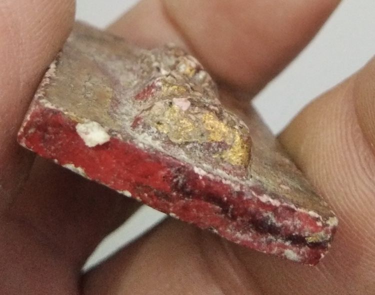 3086-เจ้าแม่กวนอิม เนื้อผงทาชาด ปิดทองเก่า รูปที่ 17