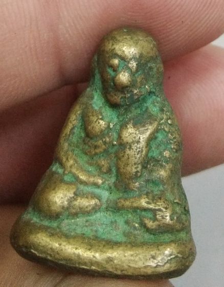 3088-รูปหล่อหลวงพ่อเงิน วัดบางคลาน เนื้อทองเหลืองเก่า รูปที่ 9