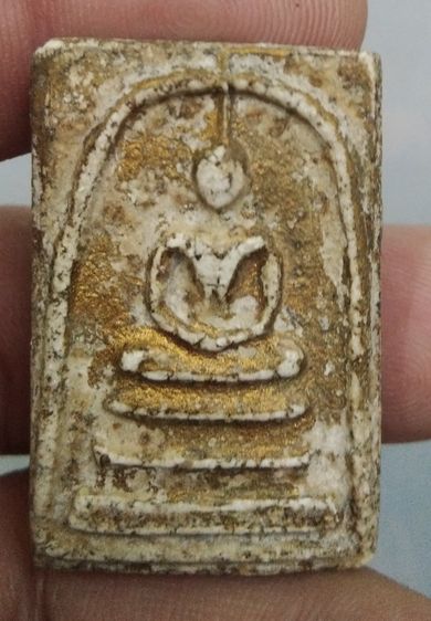 3106-พระสมเด็จเนื้อผงเก่าทาสีทอง รูปที่ 4