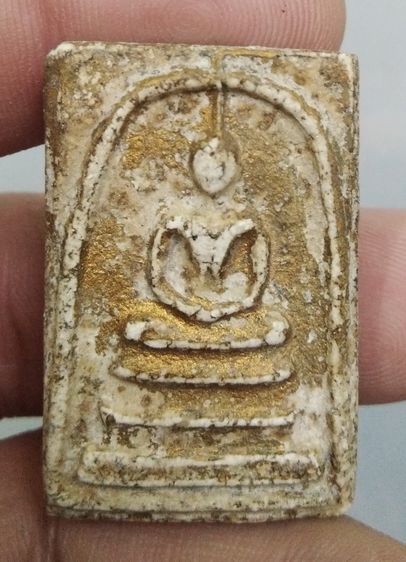 3106-พระสมเด็จเนื้อผงเก่าทาสีทอง รูปที่ 6