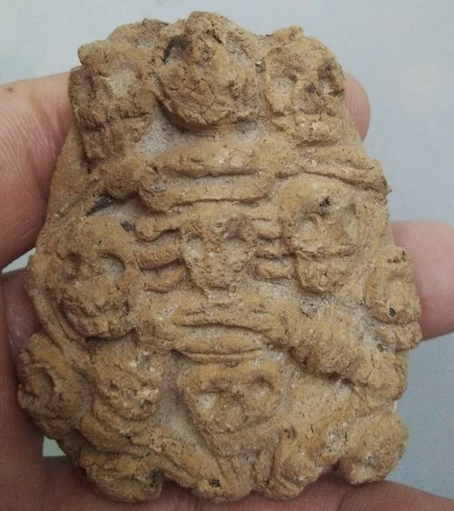 3107-แผ่นพรายอาถรรพณ์เนื้อผงผสมดินขนาด 5.5 x 6.5 ซม รูปที่ 17