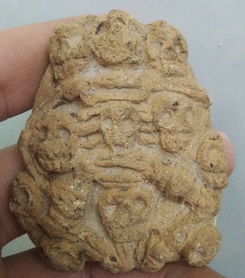 3107-แผ่นพรายอาถรรพณ์เนื้อผงผสมดินขนาด 5.5 x 6.5 ซม รูปที่ 6