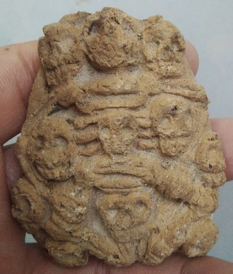 3107-แผ่นพรายอาถรรพณ์เนื้อผงผสมดินขนาด 5.5 x 6.5 ซม รูปที่ 2