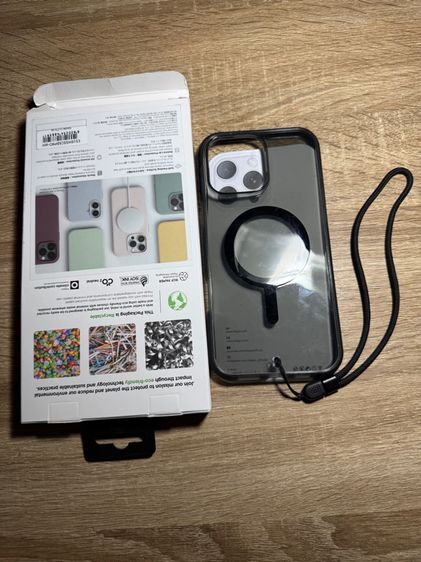 ขายเคส iPhone 16 Pro Max แบบใส สีเทาชา รูปที่ 3