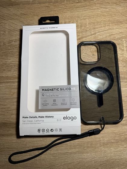 ขายเคส iPhone 16 Pro Max แบบใส สีเทาชา