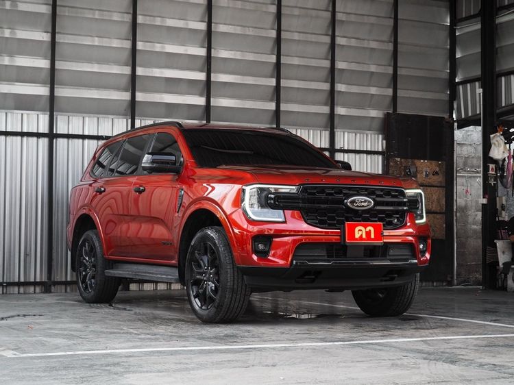 Ford Everest 2023 2.0 Turbo Titanium Sport Utility-car ดีเซล ไม่ติดแก๊ส เกียร์อัตโนมัติ ส้ม รูปที่ 3