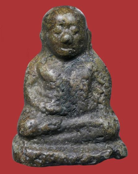 เนื้อขันลงหิน หายาก เก่า,ย่น รูปหล่อหลวงพ่อเงิน วัดบางคลาน พิมพ์ขี้ตา 3 ชาย  รูปที่ 4