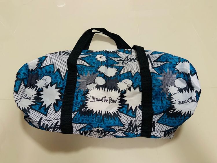 กระเป๋า STUSSY ลายหน้าลิงสวยๆทั้งใบ ขนาด กว้าง 20 หนา 11 นิ้ว สภาพสมบูรณ์ สภาพใหม่ ดีเทลสวยครับ  รูปที่ 4