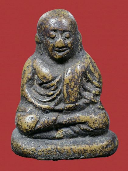 เนื้อเก่าแห้ง พระรูปหล่อหลวงพ่อเงิน วัดบางคลาน พิมพ์ขี้ตา 4 ชาย เก่า รูปที่ 2