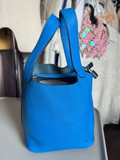 หนัง PU ไม่ระบุ พร้อมส่งฟรี PCT18 ฟ้าเข้มอะไหล่เงินสวยมาก