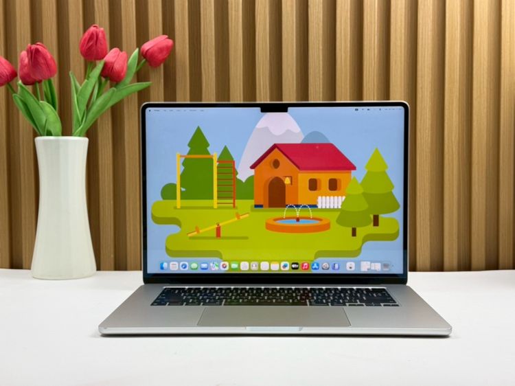 Apple แมค โอเอส 8 กิกะไบต์ อื่นๆ ไม่ใช่ MacBook Air 15-inch M2 2023 Ram8GB SSD512GB Silver