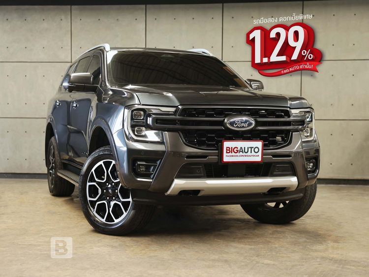 รถ Ford Everest 2.0 Bi-Turbo Wildtrak 4WD สี เทา